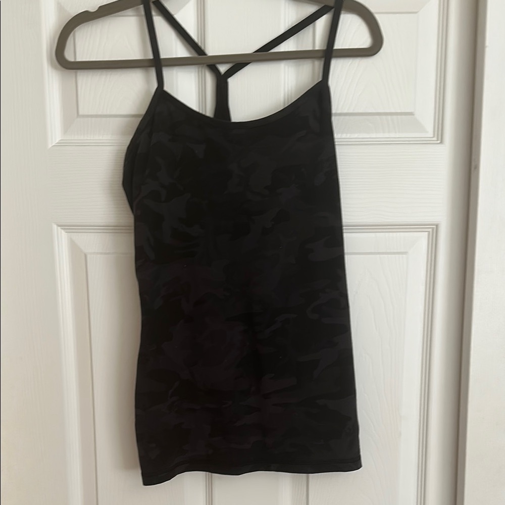 Lululemon Athletica Black Fitted Backless Camisole